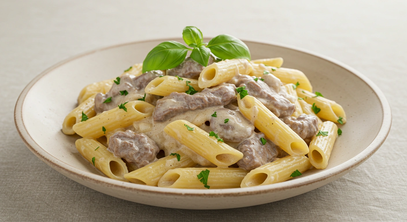 Creamy Beef Pasta - secondary view
